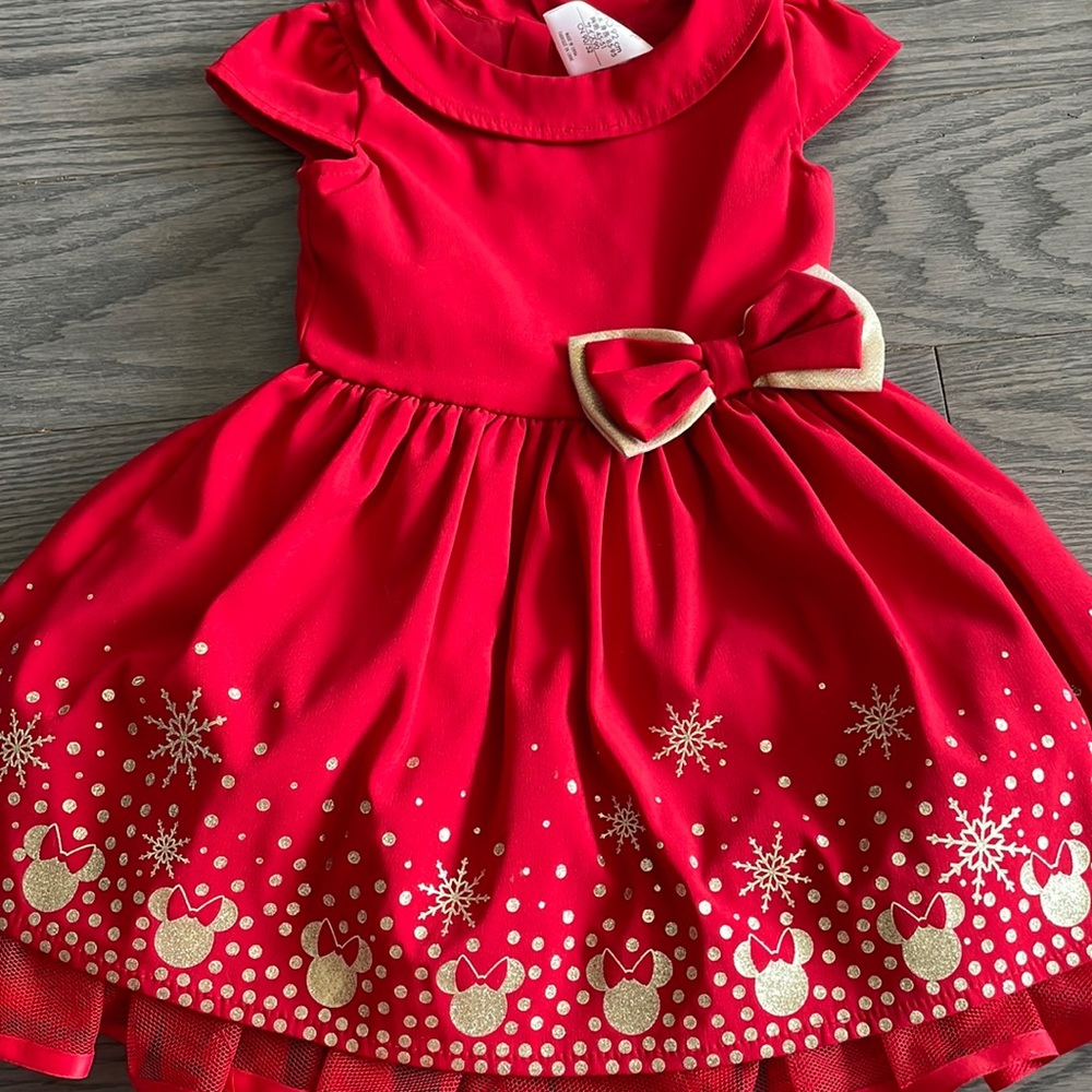 Disney store red Christmas dress